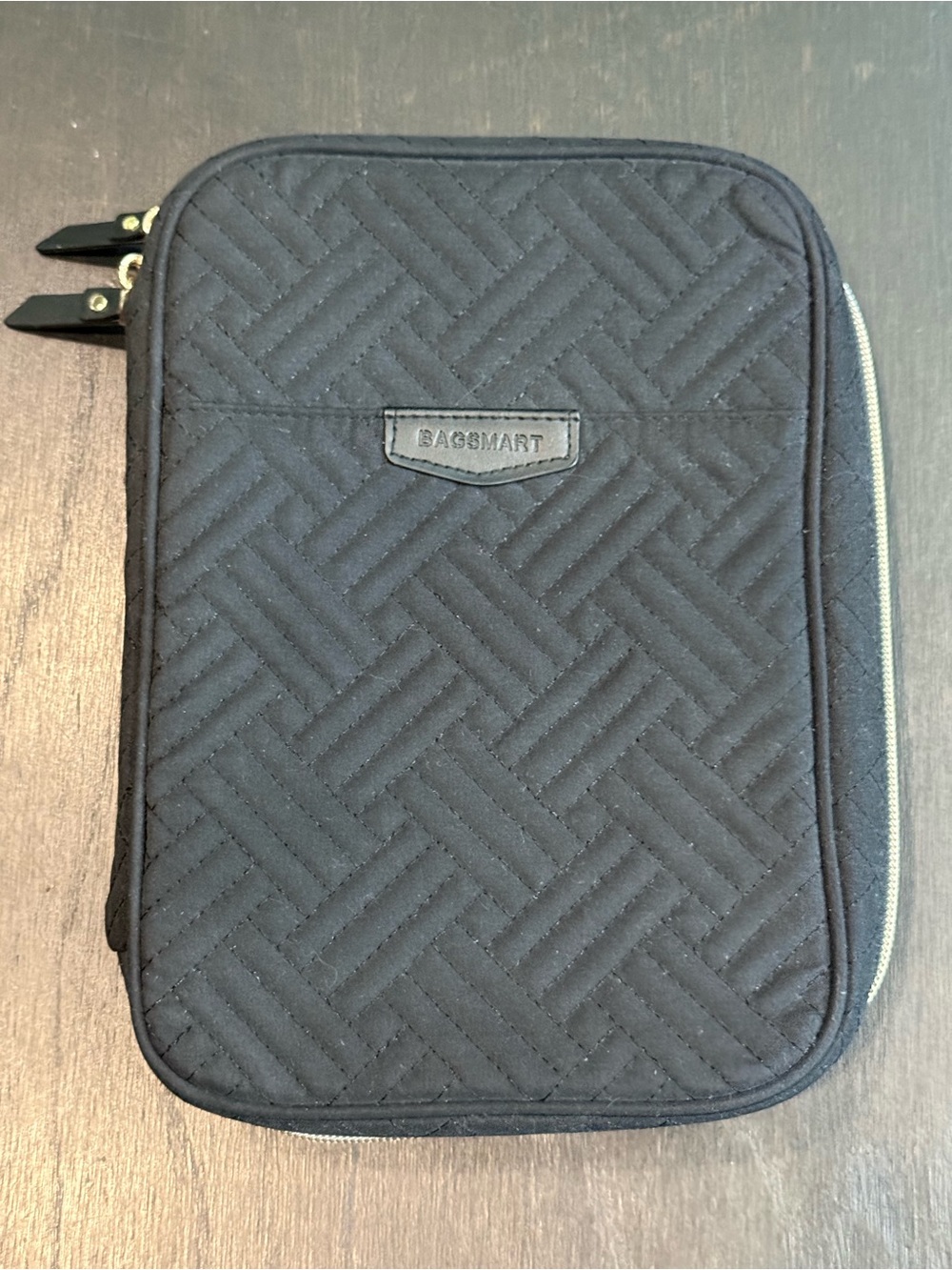 Bagsmart Black Quilted Travel Jewelry Organizer